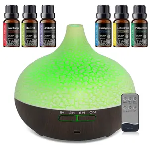 Ultrasonic Cool Mist Humidifier with Essential Oil Diffuser, Remote Control for Large Room, Quiet Operation for Bedroom & Home Office