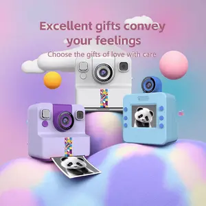 Instant Print Digital Camera for Kids and Students — Universal for Girls and Boys, Flip Lens, IPS HD Display, 24MP, Supports TF Card Expansion, One-Touch Printing, Game Recording, and MP3 Function; Ideal Christmas and Birthday Gift, Perfect for Holidays