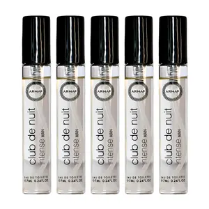 Armaf Club De Nuit Intense 5 Pieces Fragrance Bundle for Men (5 Pieces Armaf Club De Nuit Intense Eau de Toilette Vial Spray, 0.24 Ounce)