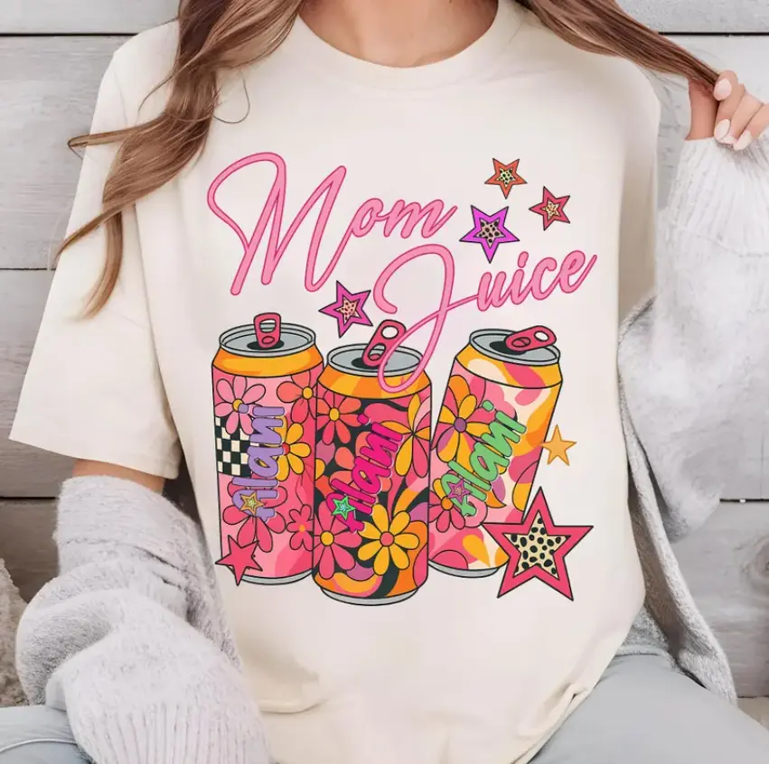 Mom Juice Shirt, Mother Day Gift, Energy Drink Mom Life Shirt, Summer Shirt, Full Sizes, Full Colors