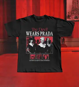 The Devil Wears Prada Shirt, Vogue Fashion Comedy, Meryl Streep Anne Hathaway Movie Tee