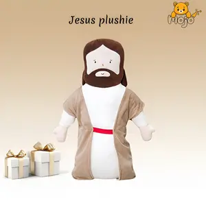 Jesus Plush Toy Huggable Stuffed Pillow, Savior Toy for Kids, Religious Plushie Gift, Baptism Doll Stuffers for Children, Durable Soft Fluffy 21-inch Jesus Stuffy, Church & Sunday School, Birthday & Religious Gift, Stuffed toys for adults,
