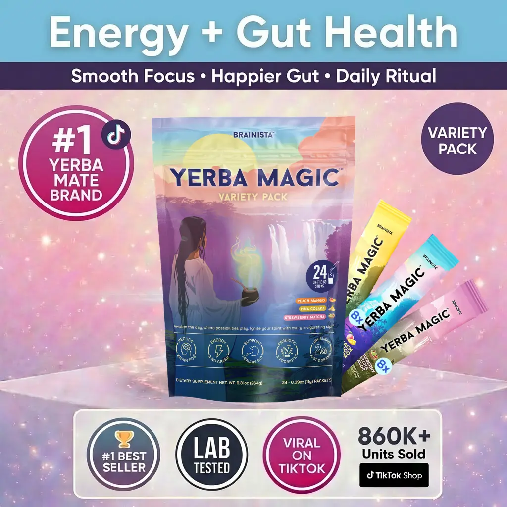 Yerba Magic - Yerba Mate Energy Tea Powder | Variety Pack (24 Stick Packs)