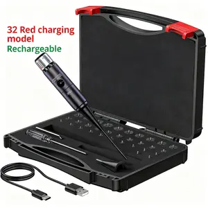 Professional Laser Calibration Kit - Red/Green Dual for O·I7 to I2·G·a Includes 32 Adapters & Mounting Tools Metal Detector Pinpointer Rubber