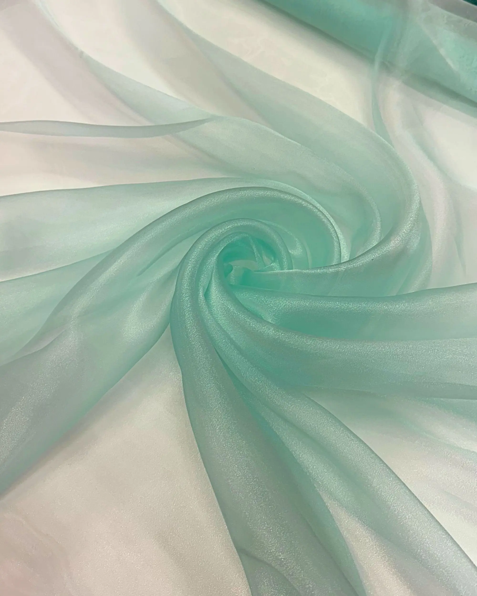 Mint Crystal Organza