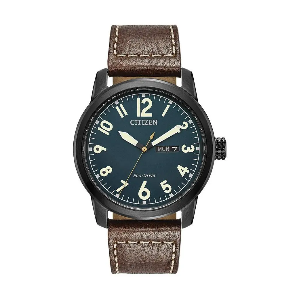 Citizen Men's Eco-Drive Chandler Brown Strap Field Watch
