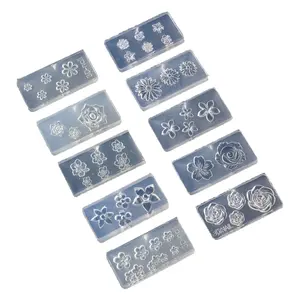 Nail Art Template Moulds Silicone Texture for Beauticians and Learners