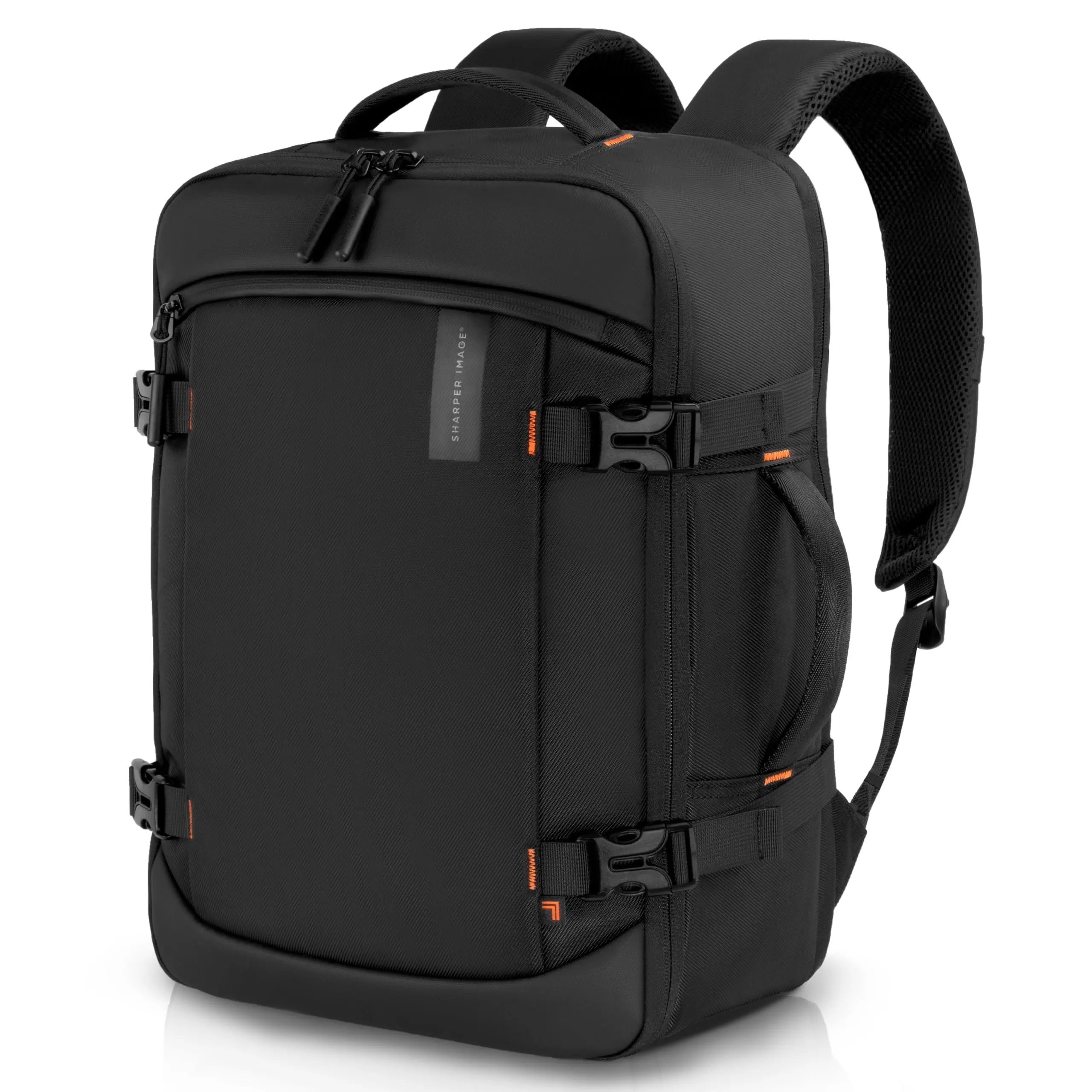 Sharper Image 23L Carry On Backpack - TSA Approved, Water Resistant, Fits 17in Laptop, Adjustable Multi-Compartment Compact Multi-Function Casual Athletic Backpack for Men and Women, Carry On Backpacks, Adjustable Multi-Compartment Backpacks