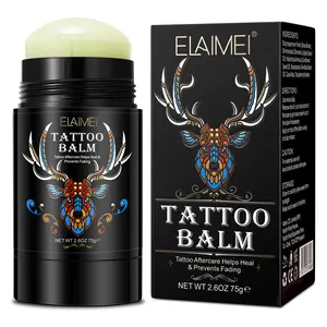 Elaimei Tattoo Balm Stick 75g, Healing & Fade Prevention, Enhances Ink Vitality, Post-Tattoo Care, Moisturizes & Speeds Up Healing