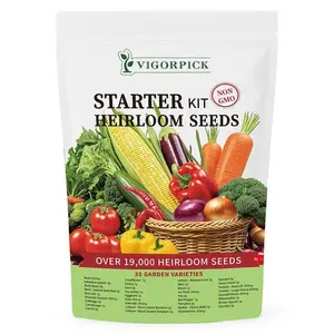 [Upgraded Version] Non-GMO Plant Collection Kit - 35 Diversity Box for Backyard Cultivating & Farming Sustainable Crops Traditional Garden Mix Excellent Planting Gift for All Personal Yard