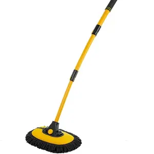 Car wash brush mop set gloves sponge with long handle car cleaning supplies kit tools car wash dust removal brush external scratch protection, nylon replacement head extension rod