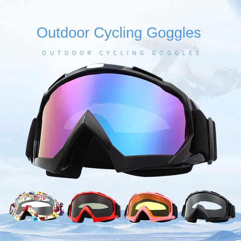 Dirt Bike Goggles Motorcycle Riding Ski Windproof Glasses clear that fit vintage mountain desert snow sport glass Windproof Dirt motorcycle  goggle