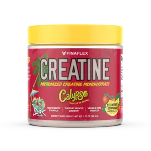 Finaflex Creatine - Calypso Strawberry Lemonade Micronized Creatine Monohydrate Vegan Keto Friendly 5 Servings High-Quality Formula for Muscle Growth Gym Supplements Daily Supplement Healthy Ingredients Dietary