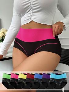 Hotcom Women’s Plus Size Belt-Detail Hipster Panties 7 Pack – Seamless Soft Lingerie with Elastic Waist Belt, Breathable Everyday Womenswear