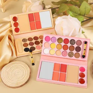 Compact Makeup Palette Set, Easy Carry Design, Full Coverage Cosmetics, Ideal Gift for Friends, Perfect for Short Trips & Travel
