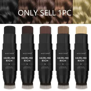 Hair Hairline Reissue Cream - Waterproof Concealer for All Skin Tones, Designed for White Hair Roots and Thinning Hair Designed for a natural look with brush head