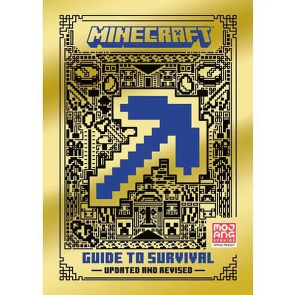 Minecraft: Guide to Survival - Revised Hardcover English Book by Mojang AB, Updated Tutorial for Children to Master Survival Skills, Defend Against Mobs, 100% New Content