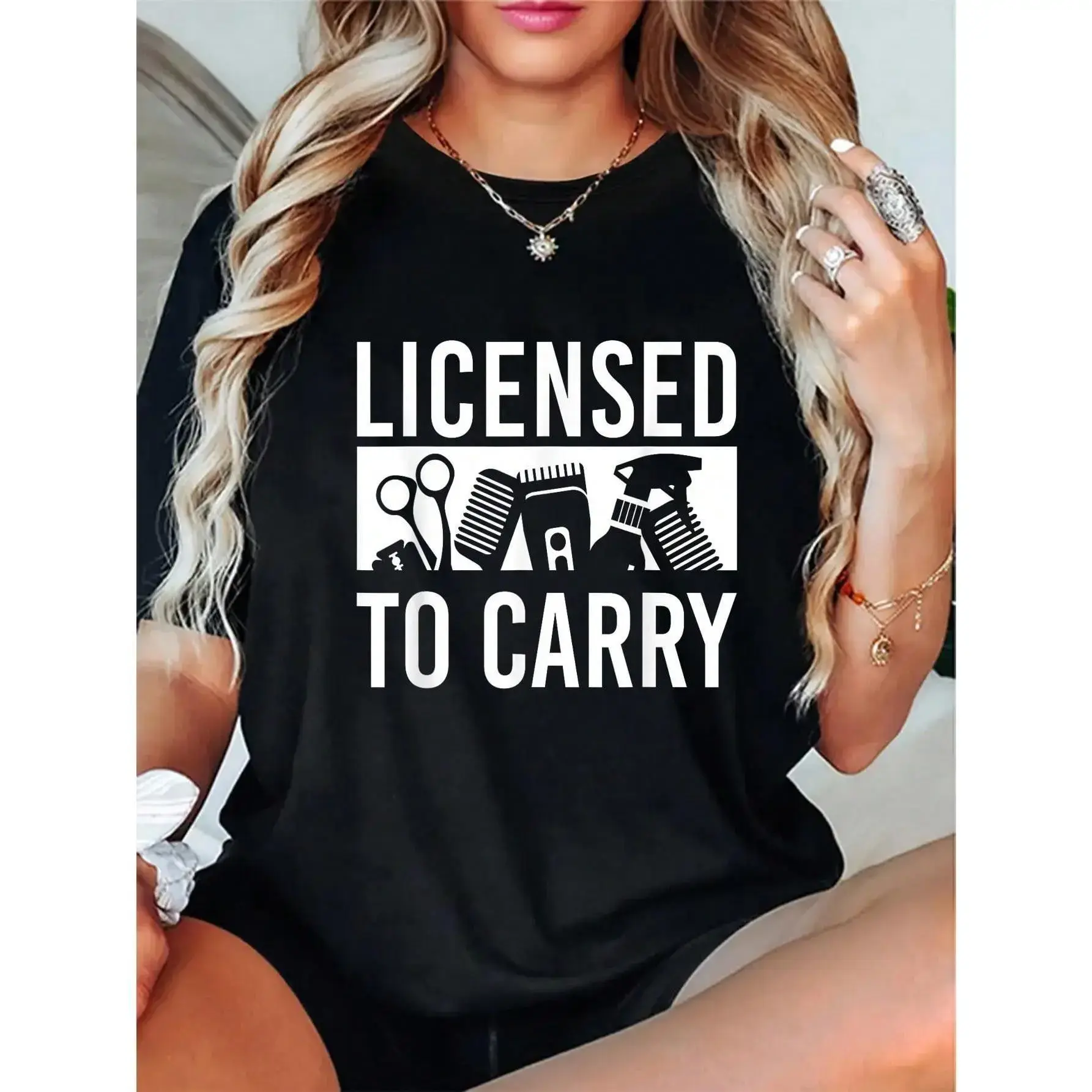 100% Cotton Cool Barber For Men Women Hairstylist Hairdresser Hair Tools T-Shirt