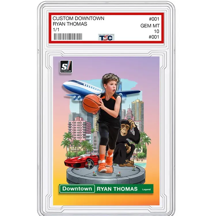 Customized Downtown Collectible Trading Card - Unique Gift for Christmas, Father's Day, Ideal for Trading Card Collectibles Enthusiasts, Collectible Trading Cards