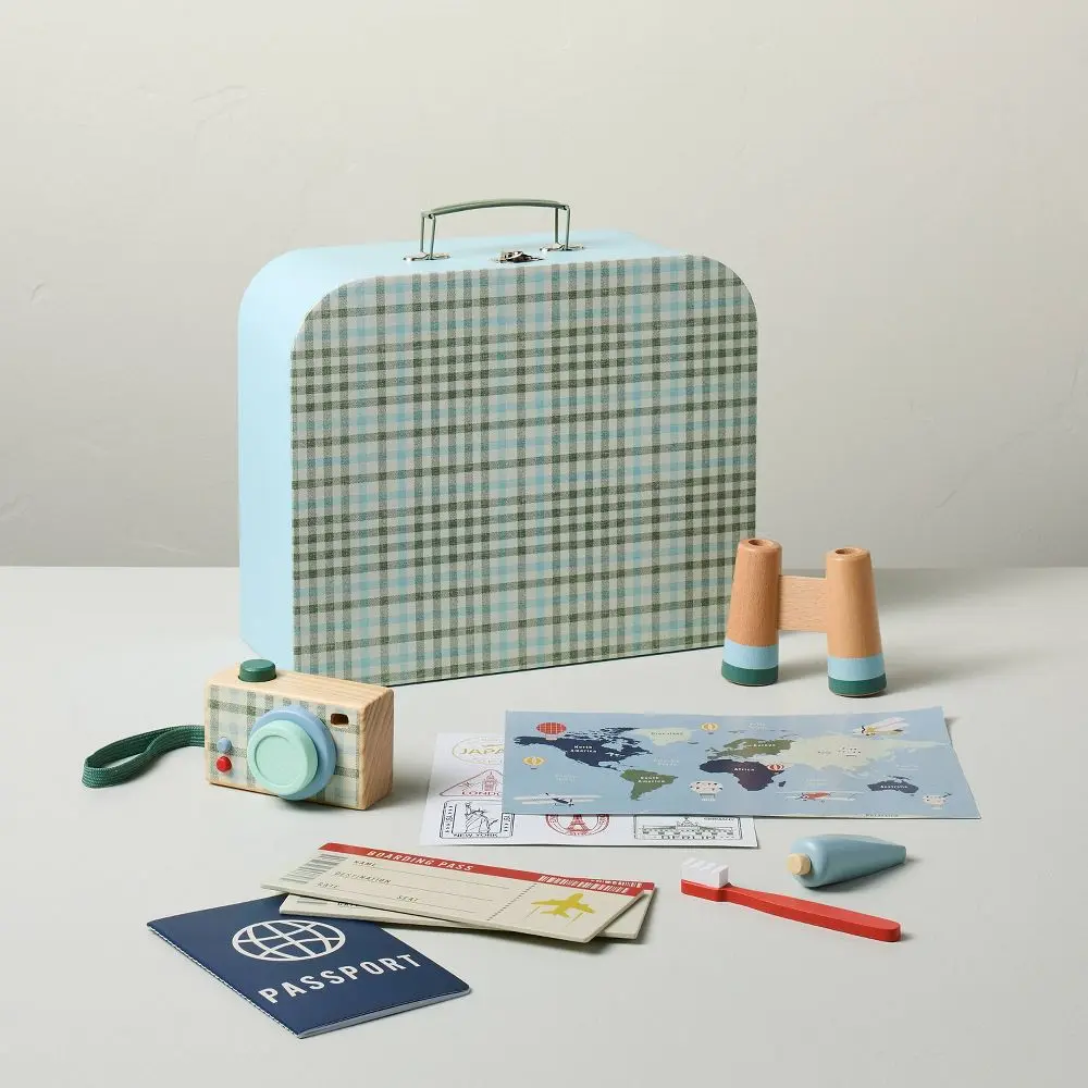 Toy Suitcase with Travel Accessories - Hearth & Hand with Magnolia Toy Suitcase with Travel Accessories - Hearth & Hand with Magnolia