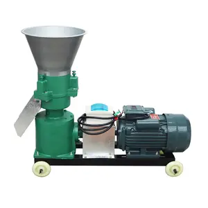 YOKOMA Animal Feed Pellet Mill Machine 3-Head Rollers 6mm Holes Plate Fodder Press Pelletizer for Fish Chicken Duck Rabbit 220V 4.5KW 200kg/h