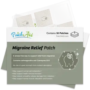 Migraine Relief Patch - 30 Patches for Migraine Relief with Ashwagandha & Coenzyme Q10 - No Nutrient Absorption Risk - Healthcare