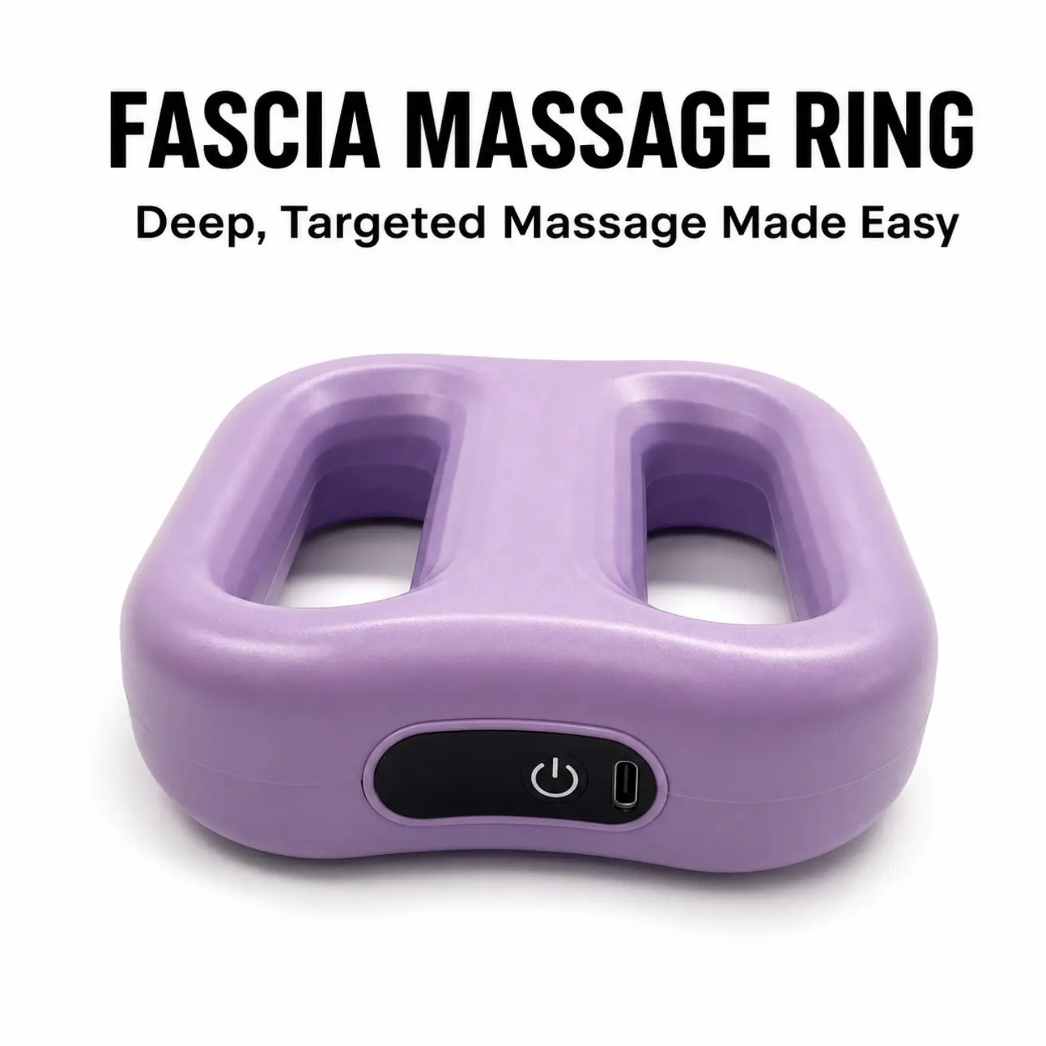 Fascia Ring Muscle Recovery Device, Wearable Deep Tissue Massage Tool with Adjustable Intensity, Hands-Free Cordless Body Massager for Back, Waist, Legs, Arms & Full Body Relaxation