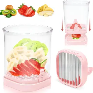Fruit & Vegetable Cutter, Multifunctional Manual Fruit & Vegetable Chopper, Durable Vegetable Slicer, Vegetable Cutting Slicer, Kitchen Utensils & Gadgets for Home Use