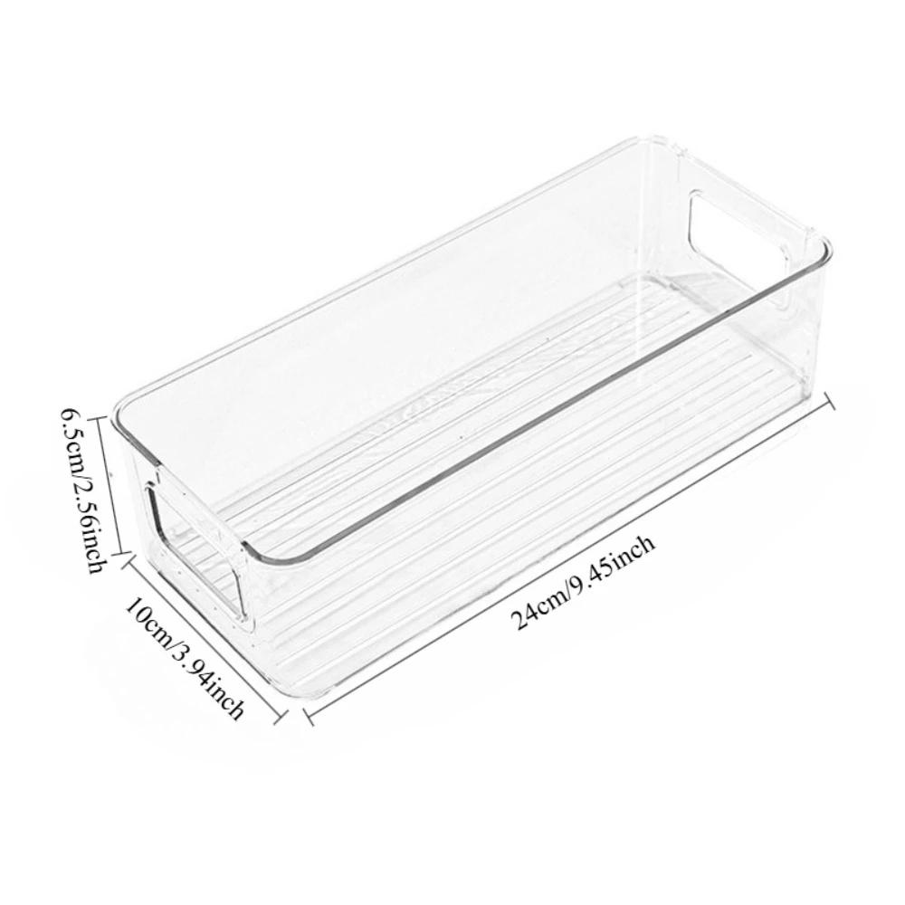 Wardrobe long rectangular transparent storage box, household clothes, socks, and underwear organizer, drawer divider, classification storage