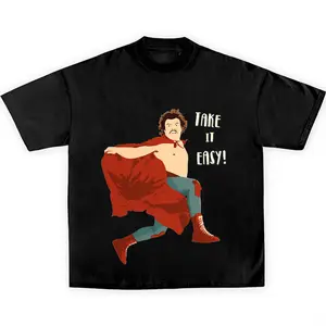 Nacho Libre Take It Easy Inspired T-Shirt, Nacho Libre Movie Tee, Vintage Funny Graphic Shirt, Full Size, Full Color