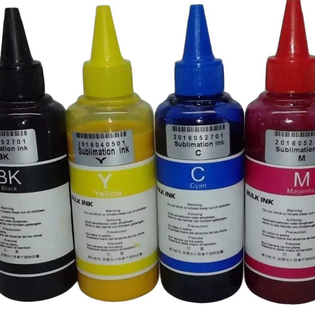 Epson Sublimation Ink Set for ET-2760 2720 4800 2800 2803 WF 7710 7720 400ml Includes Black Yellow Cyan Magenta Colors Large Capacity Versatile Printing