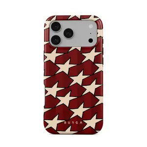 Burga Starchaser Case for iPhone 17/16/15/14/13/12/11 Air/Plus/Pro/Pro Max – Airy Elegance, Retro Cloudscape Design, Wireless Charging Compatible, Perfect Gift for Her & Lover