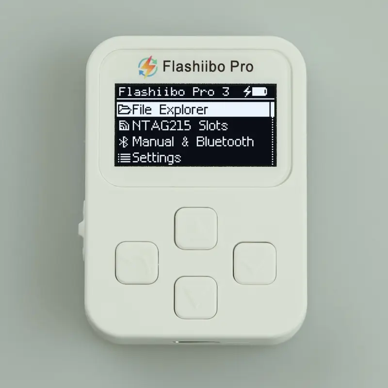 Flashiibo Pro Gen3 NFC Figure Emulator, 16MB Storage / 5000+ Files, USB Type-C Recharging, 1.4" OLED Screen, Compatible with 50+ Games on Switch, Switch Lite & Switch 2 etc., Bypass Daily Scan Limit