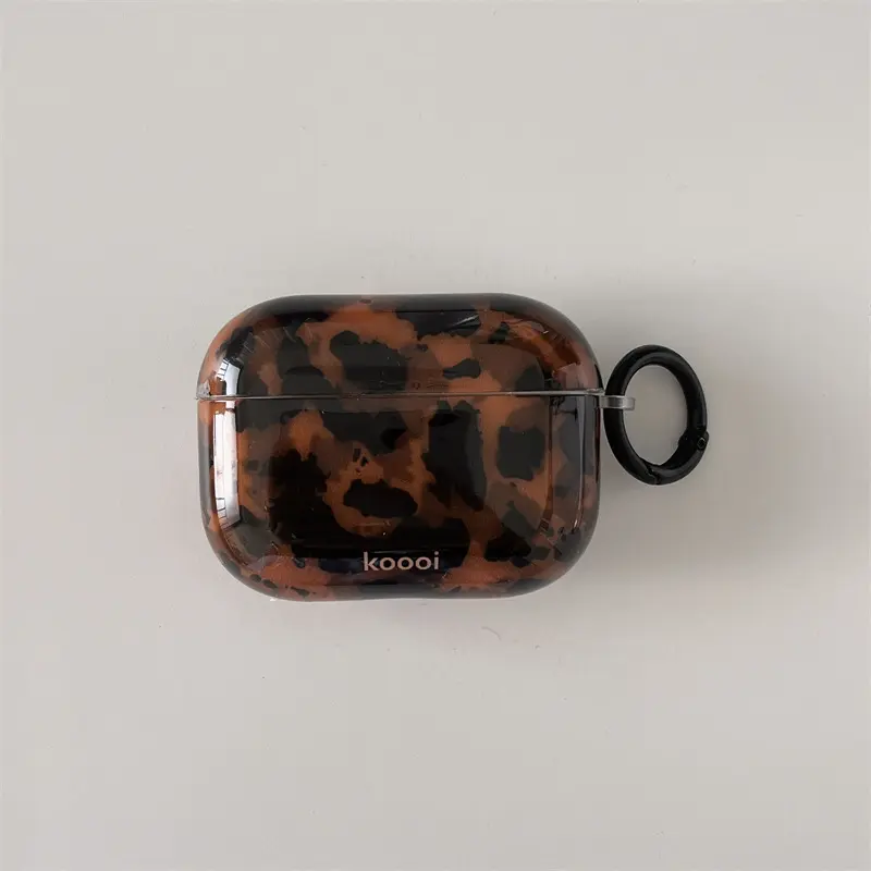 Amber Tortoiseshell Pattern Brown Protective Case For AirPods 3, Pro 2, Wireless Earbuds 4 Amber Tortoiseshell Pattern Brown Protective Case For AirPods 3, Pro 2, Wireless Earbuds 4