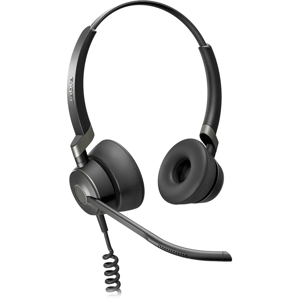 Jabra Engage 50 II Wired Stereo Headphone with USB-A Connectivity, UC Compatibility, Noise Cancelling Mics