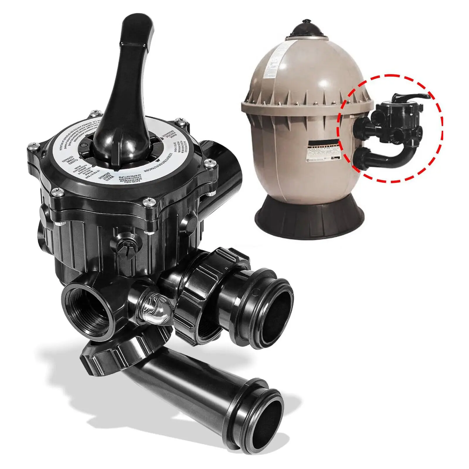 SPX0710X32 1.5"Vari-Flo Multiport Valve For Hayward S200 and S240 Series Pool U