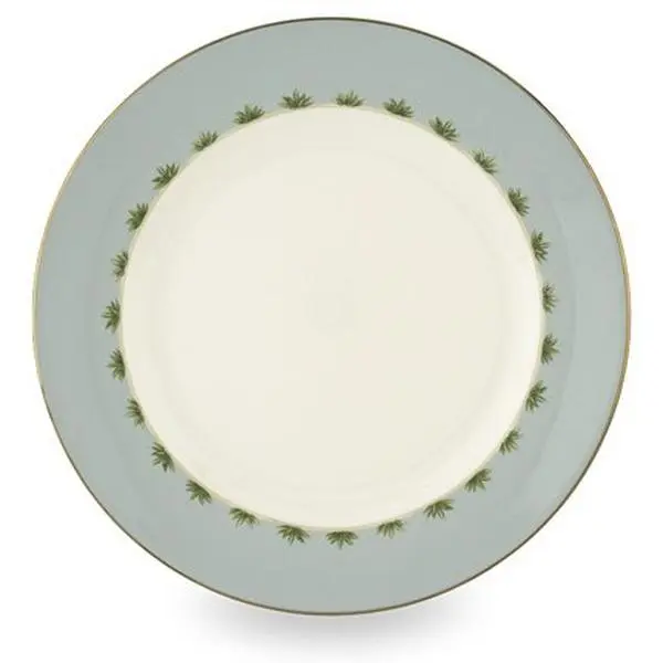 Lenox Colonial Trade Wind Fine Bone China Dinner Plate, 24 Karat Gold Accent, Dishwasher Safe (Model 6226781)