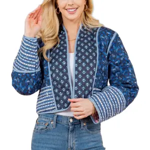 Reversible Cropped Quilt Jacket