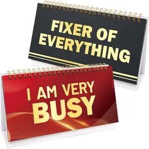 Funny Desk Signs 30 Flip Over Messages Desktop Novelty Accessories For Office Holiday Colleague Coworkers Gag Gift Supplies