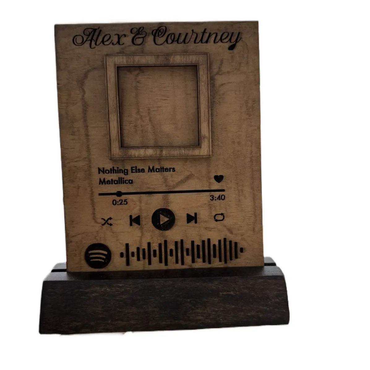 Spotify Song Code Frame - Personalized Photo Frame - Decor