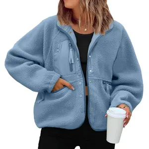2025AutumnWinterWomen'sFleeceJacketSportsCasualSweatshirtJacketTop