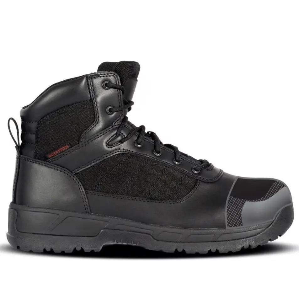 ROTHCO Guardian Composite Toe 6 Inch Boots - Tactical Boot Black Men's Boots, Round Toe Waterproof H2O Lock System Comfort Lock Fatigue Defense System Ground Lock Terrain Endurance System Walking Shoes Closed Design Leather Footwear