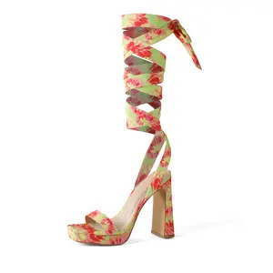 DREAM PAIRS Women's Stylish Design Chunky High-Heel Strappy Platform Sandals - Trendy Footwear for Women