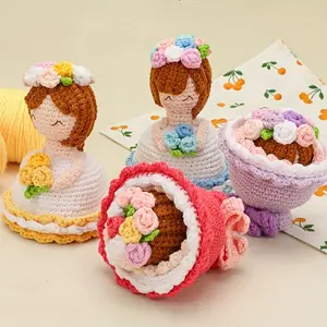 🌸 1PC Crochet Bouquet Doll | Transforming Decor & Cozy Accent | Wedding, Bridal Shower & Cozy Home | Handcrafted Unique Piece | Wedding DIY Lovers & Brides | Perfect for Wedding Favors & Valentine’s Gifts​