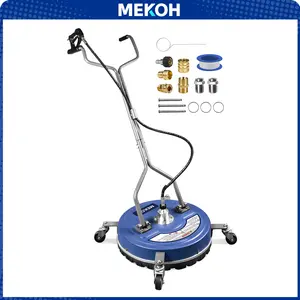 Pressure Washer Surface Cleaner 20'', 4500PSI Power Washer Surface Cleaner Attachment with Wheels, Pressure Washer Accessory for Driveway Sidewalk Curb Deck Patio Cleaning, 3/8'' Quick-Connect