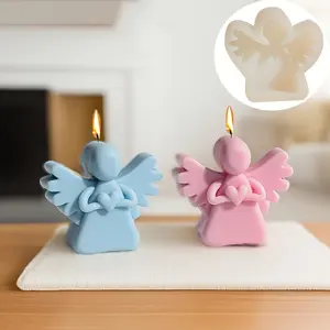 Resin Mould - Heart-Shaped Angel Resin Cast Mould with Winged Silhouette and Minimalist Design, Ideal for Home Altar Decorations, Holiday Gifts, Party Table Decorations