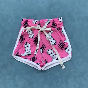 Western cowgirl kids summer shorts