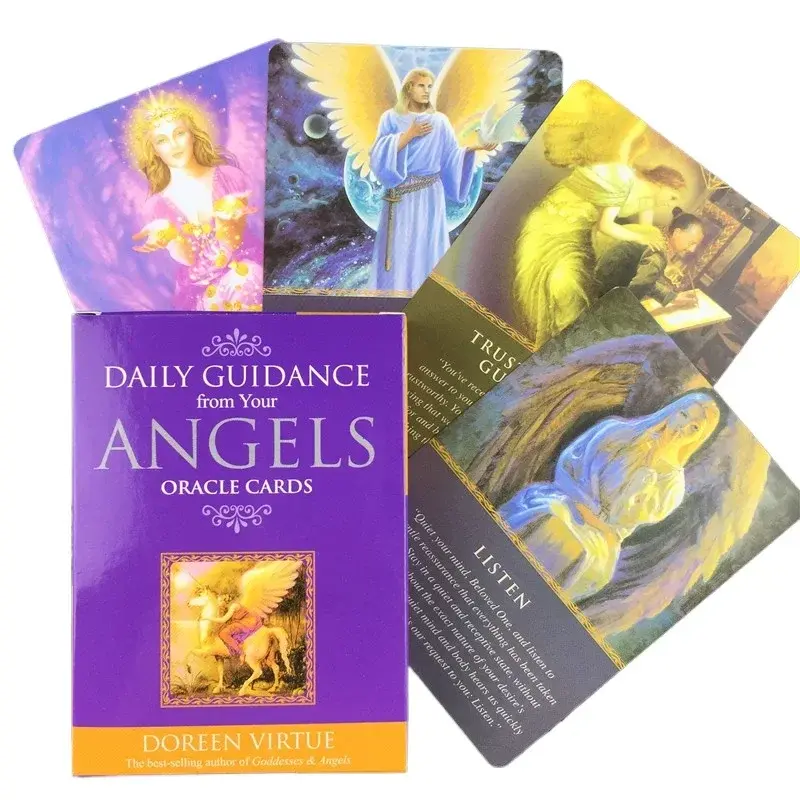 Hot Selling Full English Playing Cards for Party Games Daily Guidance From Your Angels Oracle Tarot Cards Board Games