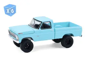6 PACK 1967 Ford F-100 Custom Pickup (Barrett-Jackson Series 16) Diecast 1:64 Scale Model - Greenlight 37330B