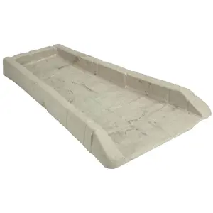 Suncast SB24 Decorative Rain Gutter Downspout Garden Splash Block, Light Taupe